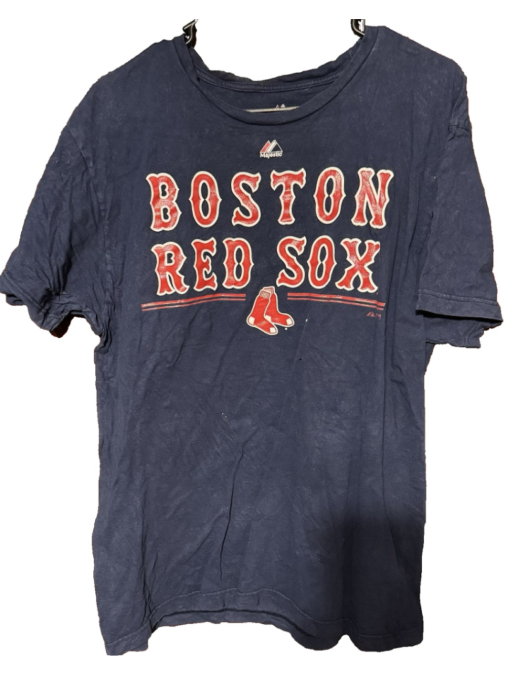 Boston Red Sox Majestic Short Sleeve Tee Men's XL Blue MLB